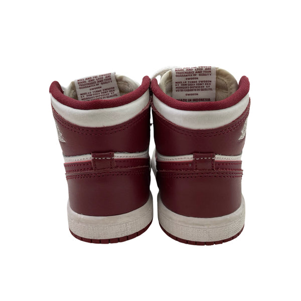 Nike Air Jordan Burgundy & White High Top Sneakers - Size 8C