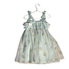 Audrey Camille Mint Green Embroidered Flower Sparkle Tulle Dress w Tags -  5T