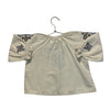 The New Society Ivory Embroidered Flower Button Down Blouse - Size 2Y