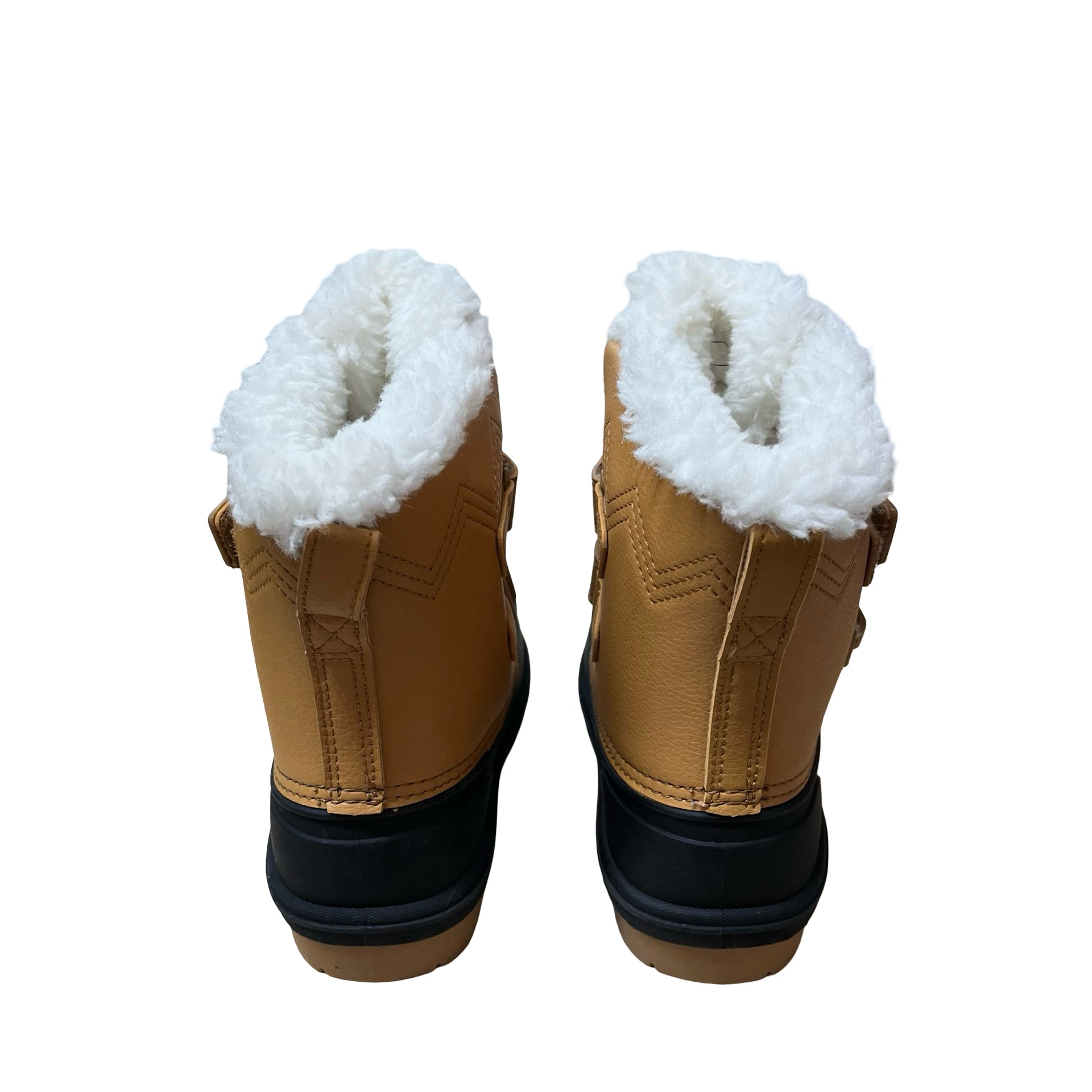 Cat & Jack Tan & Black Winter Boots - Size 9