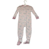 Magnetic Me Pink Zebra Print Footed PJs - Size 12-18 Mo