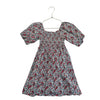 Hope & Henry Red, Green & Ivory Floral Smocked Dress - Size 5