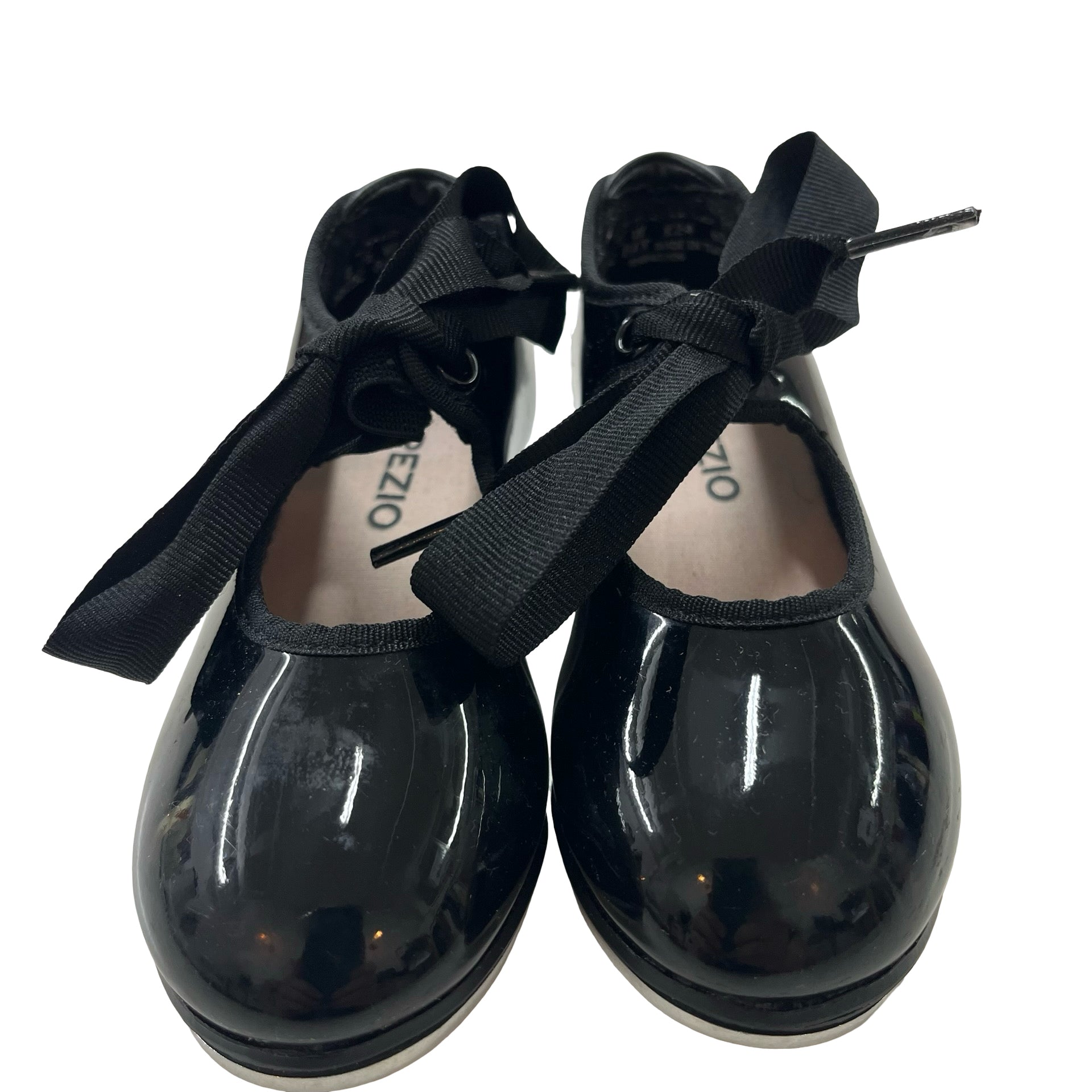 Capezio Black Patent Tap Shoes - Size 8.5 Wide