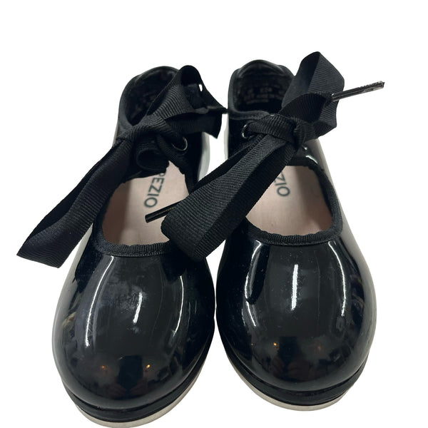 Capezio Black Patent Tap Shoes - Size 8.5 Wide