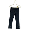 Crewcuts Dark Gray Rhinestone Accent Leggings - Size 4