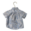 Janie and Jack White & Blue Bunny Toile Print Button Down Shirt - Size 6-12 Mo