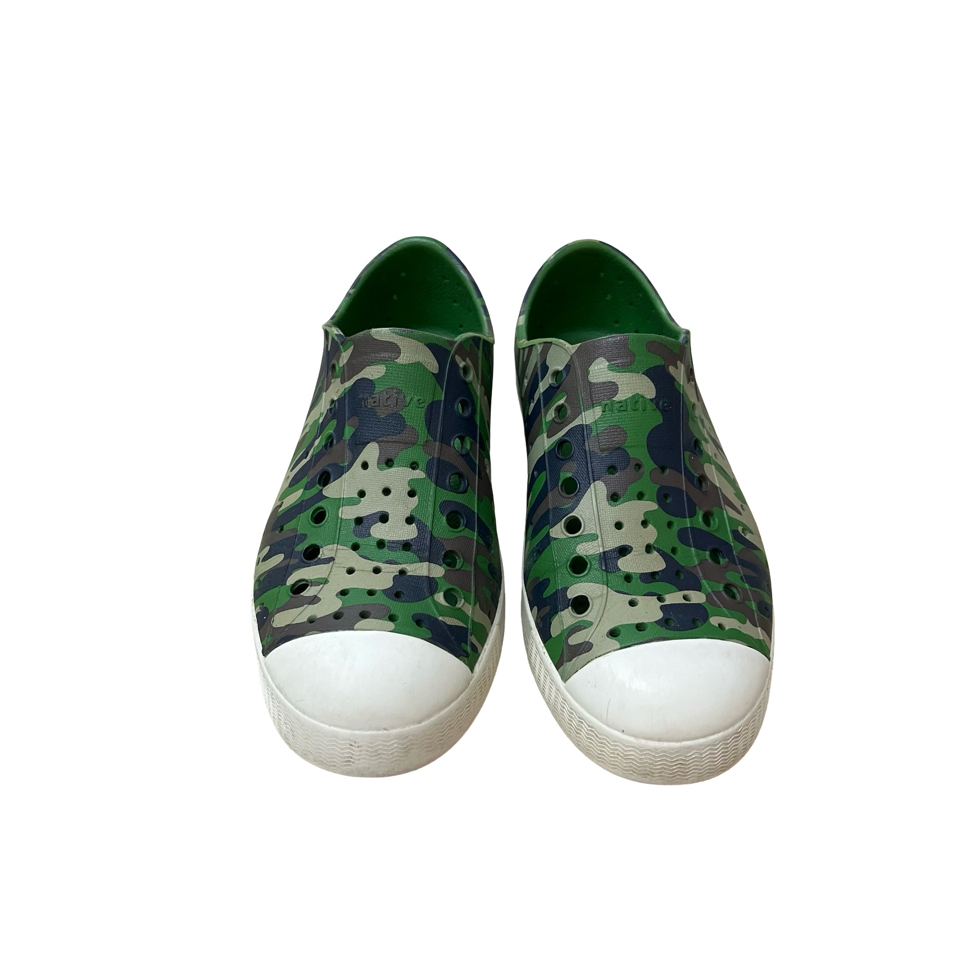 Native Jefferson Green Camouflage Shoes - Size C13