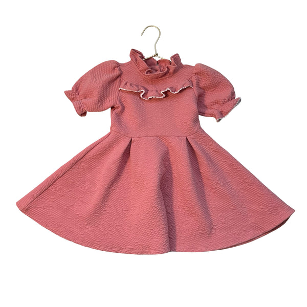 Janie and Jack Dusty Pink Quilted Dress - Size 5