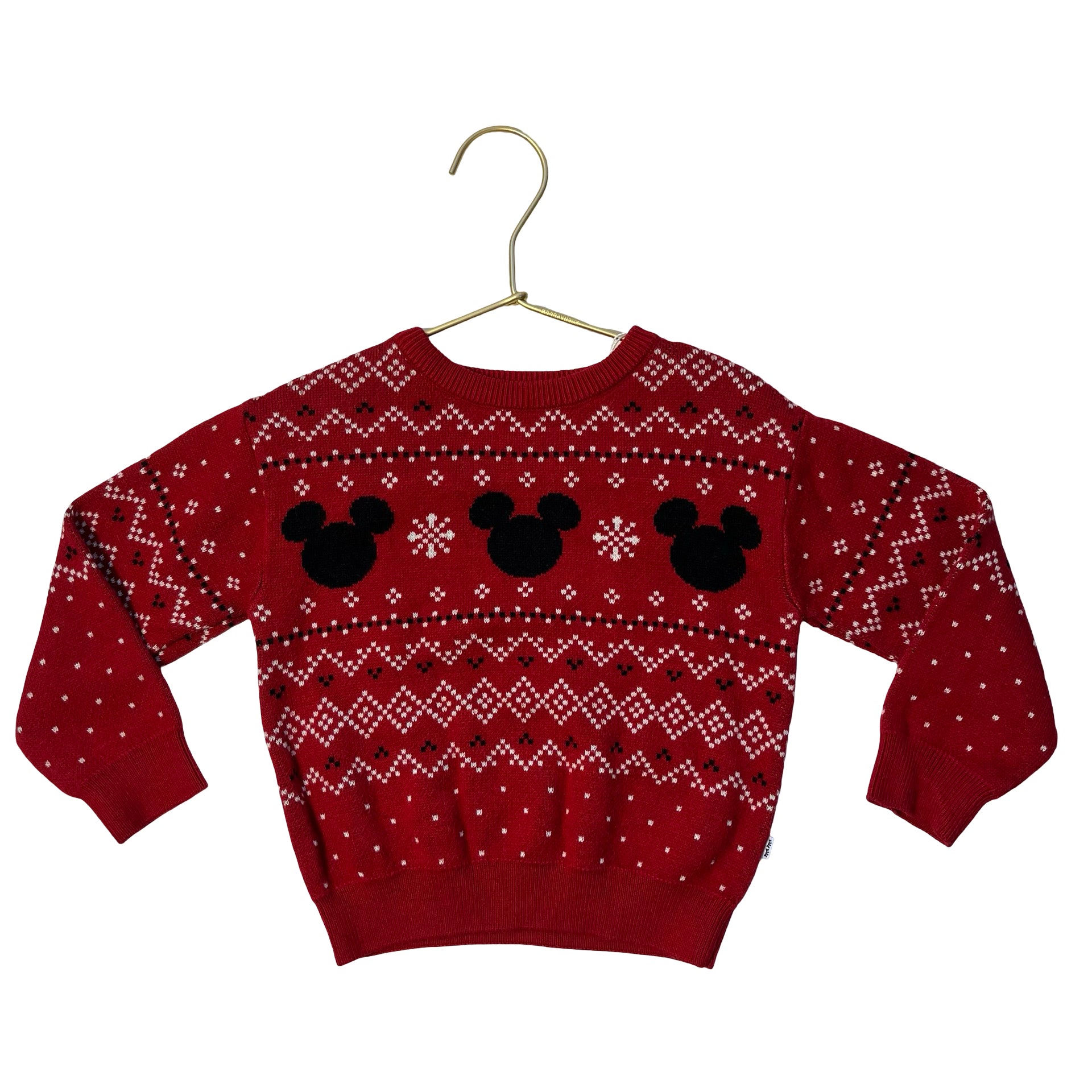 Little Sleepies Play x Disney Red Mickey Mouse Sweater - Size 2T