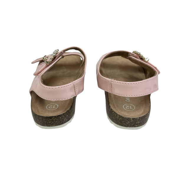 Cat & Jack Pink Patent & Pearl Sandals - Size 12