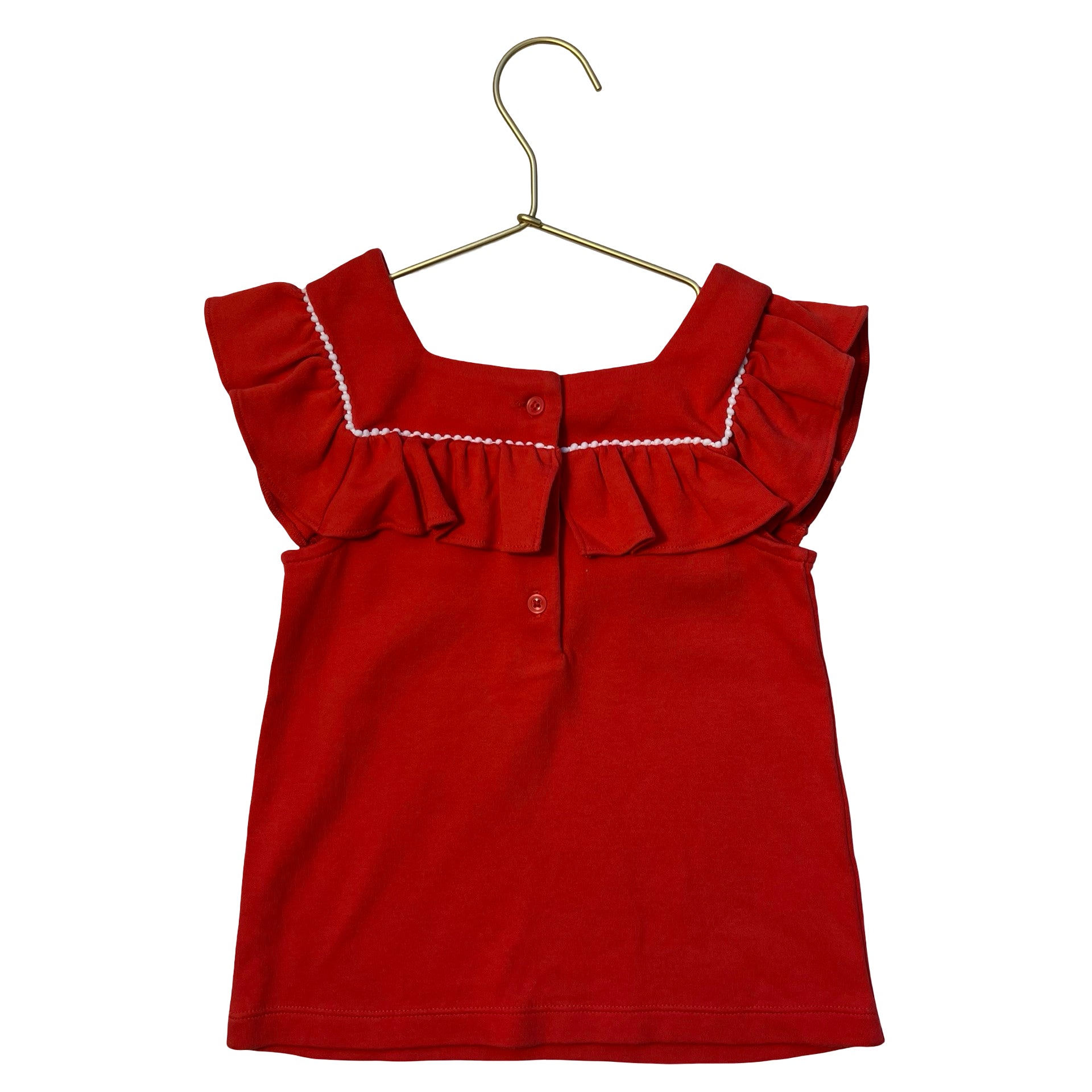 Janie and Jack Red Top - Size 5
