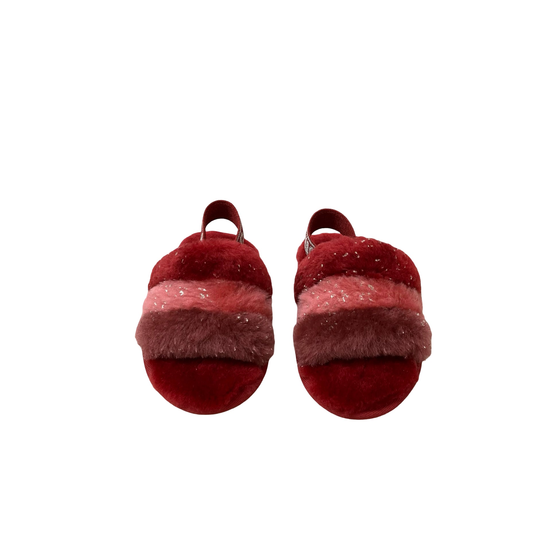 UGG Red Shearling Slippers - Size 8