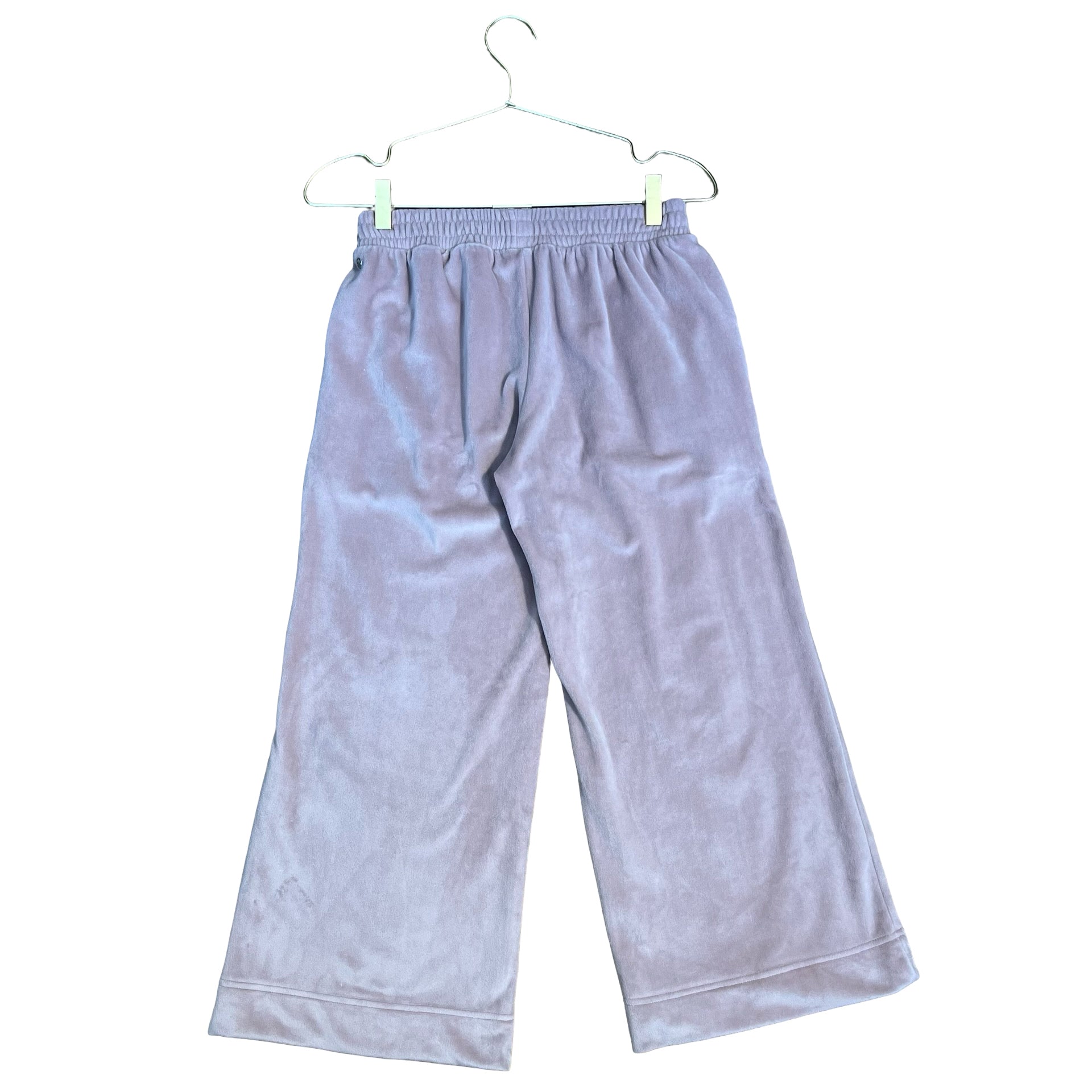 Zella Pale Pink Velour Wide-Leg Pants - Size M 8-10