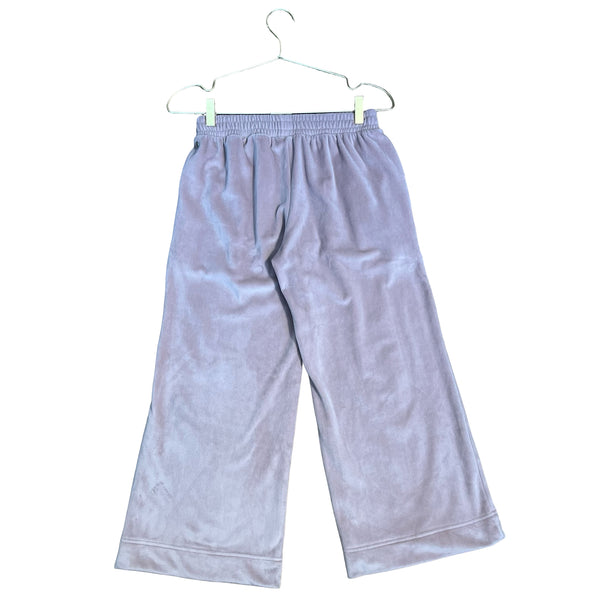 Zella Pale Pink Velour Wide-Leg Pants - Size M 8-10
