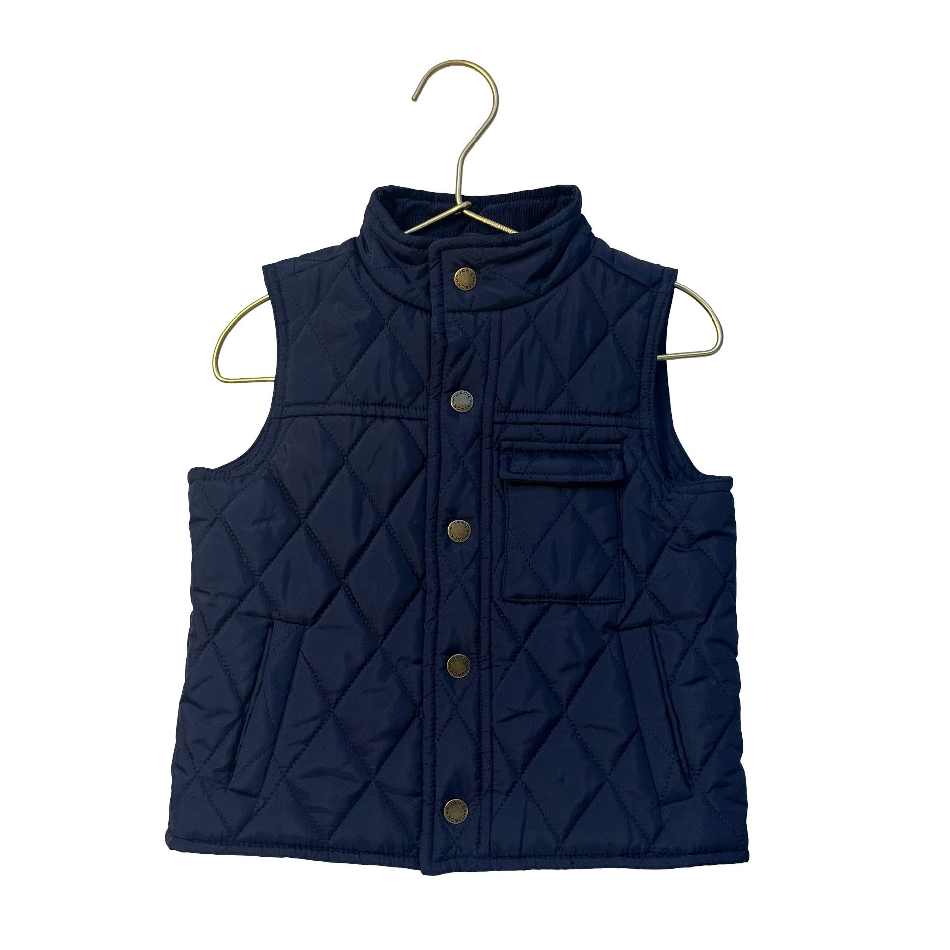 Janie and Jack Navy Quilted Vest - Size 2T