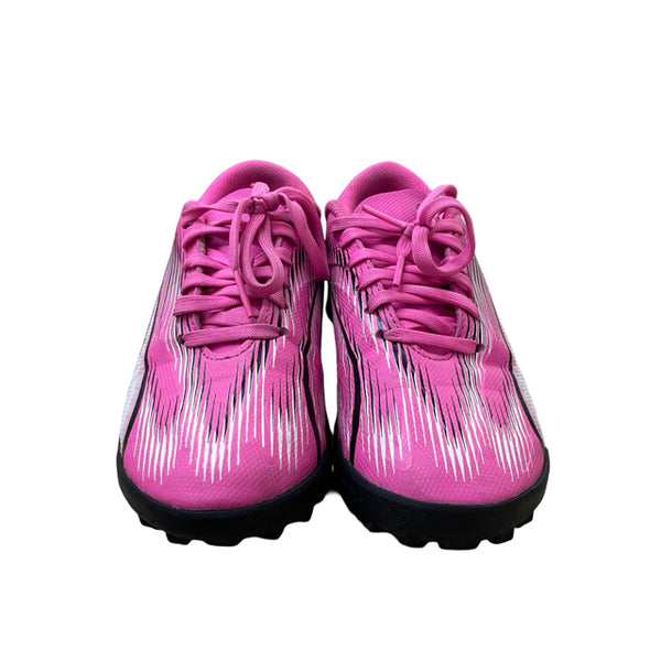 Puma Pink & Black Turf Cleats - Size 1.5Y