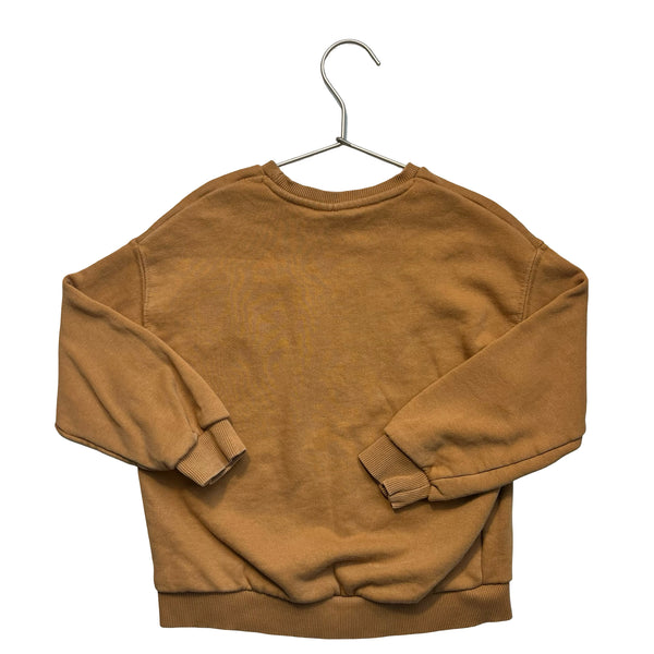 Zara Medium Brown 'NY' Sweatshirt - Size 5-6