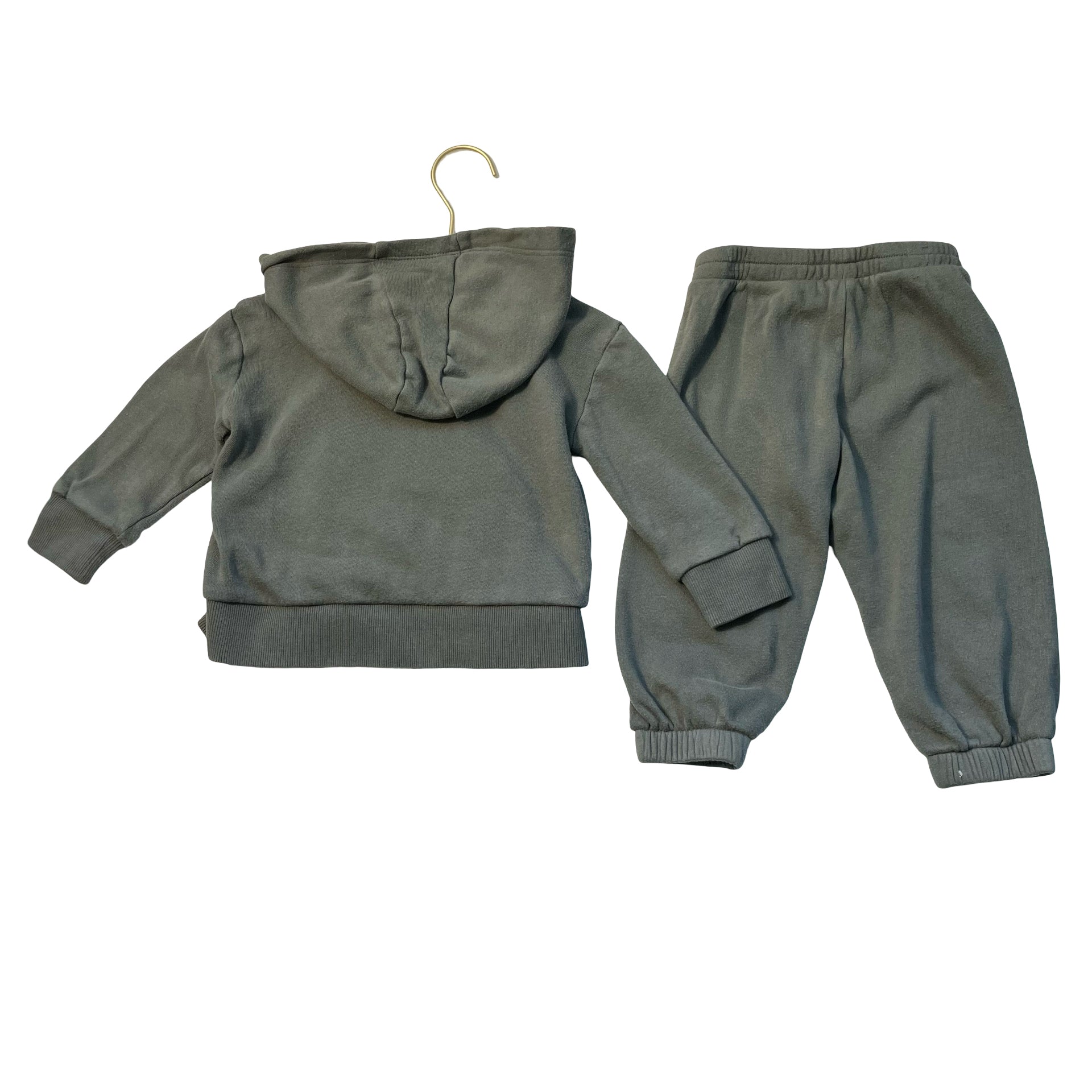 Chaser Green Joggers & Zip-Up Hoodie Set - Size 2