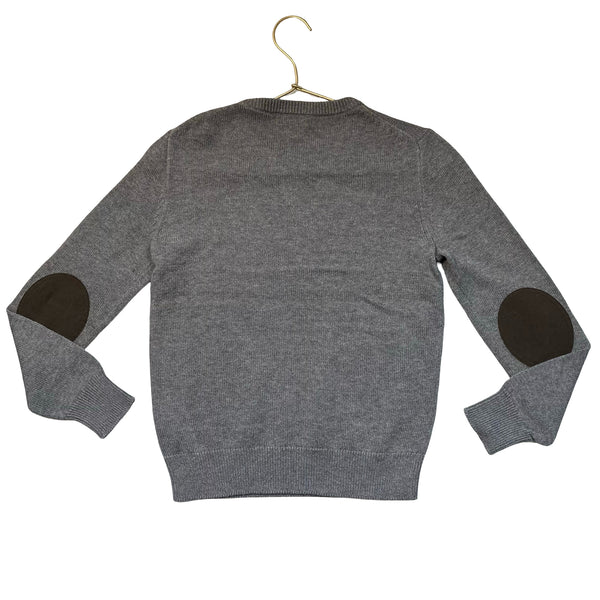 Crewcuts Gray Sweater, Elbow Patches - Size 10
