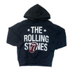 Zara x Rolling Stones Black & Rhinestone Hooded Sweatshirt - Size 6-7