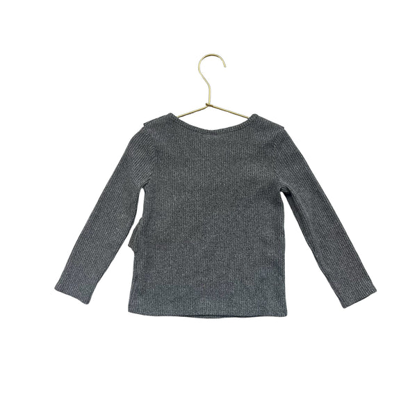 Art Class Gray V-Neck Top - Size 4T