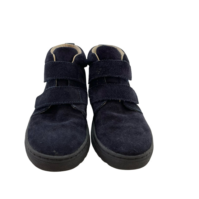 Jacadi Navy Suede Velcro Ankle Boot Sneakers - Size 30 (12.5)