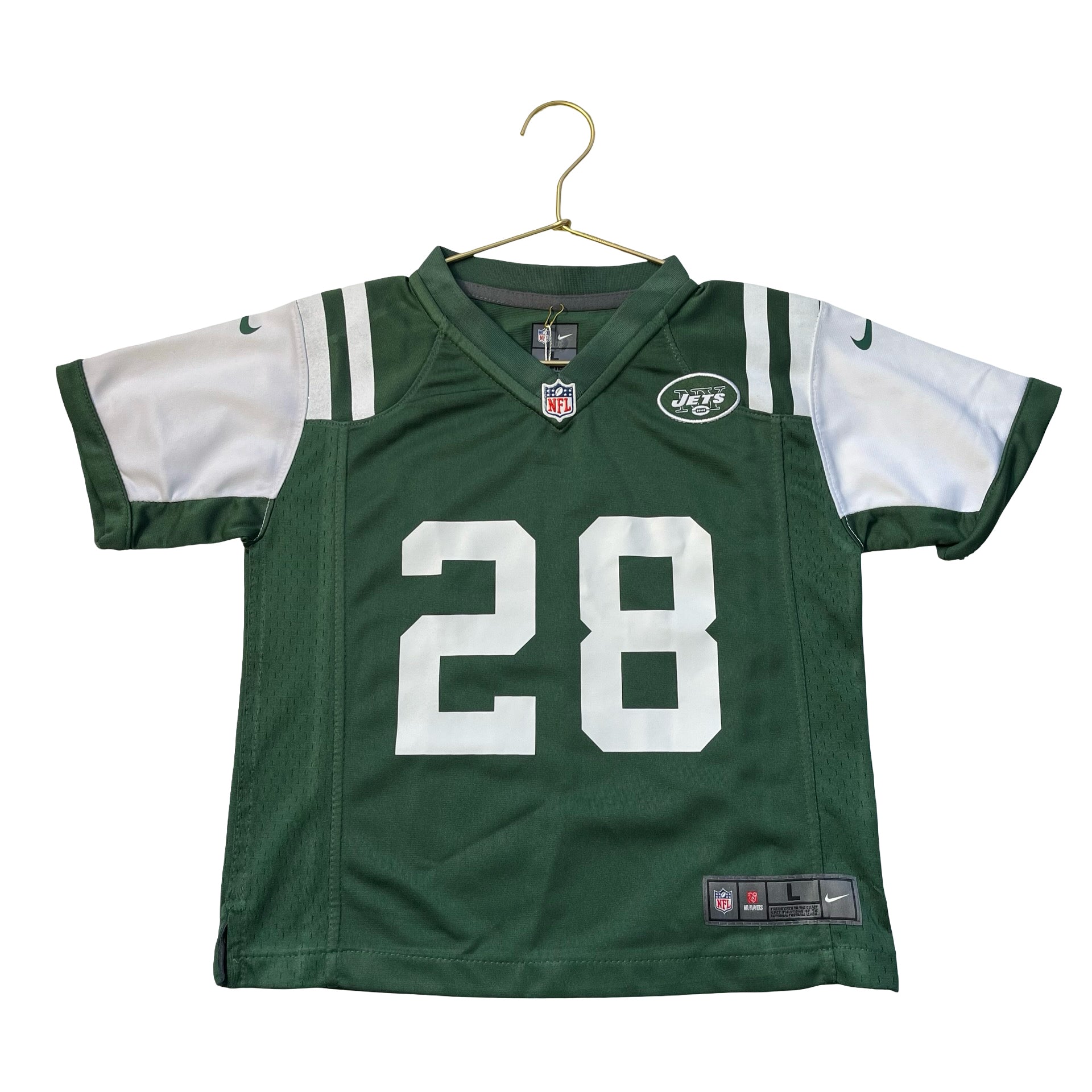 Nike NFL NY Jets '28' Green Jersey - Size L 7