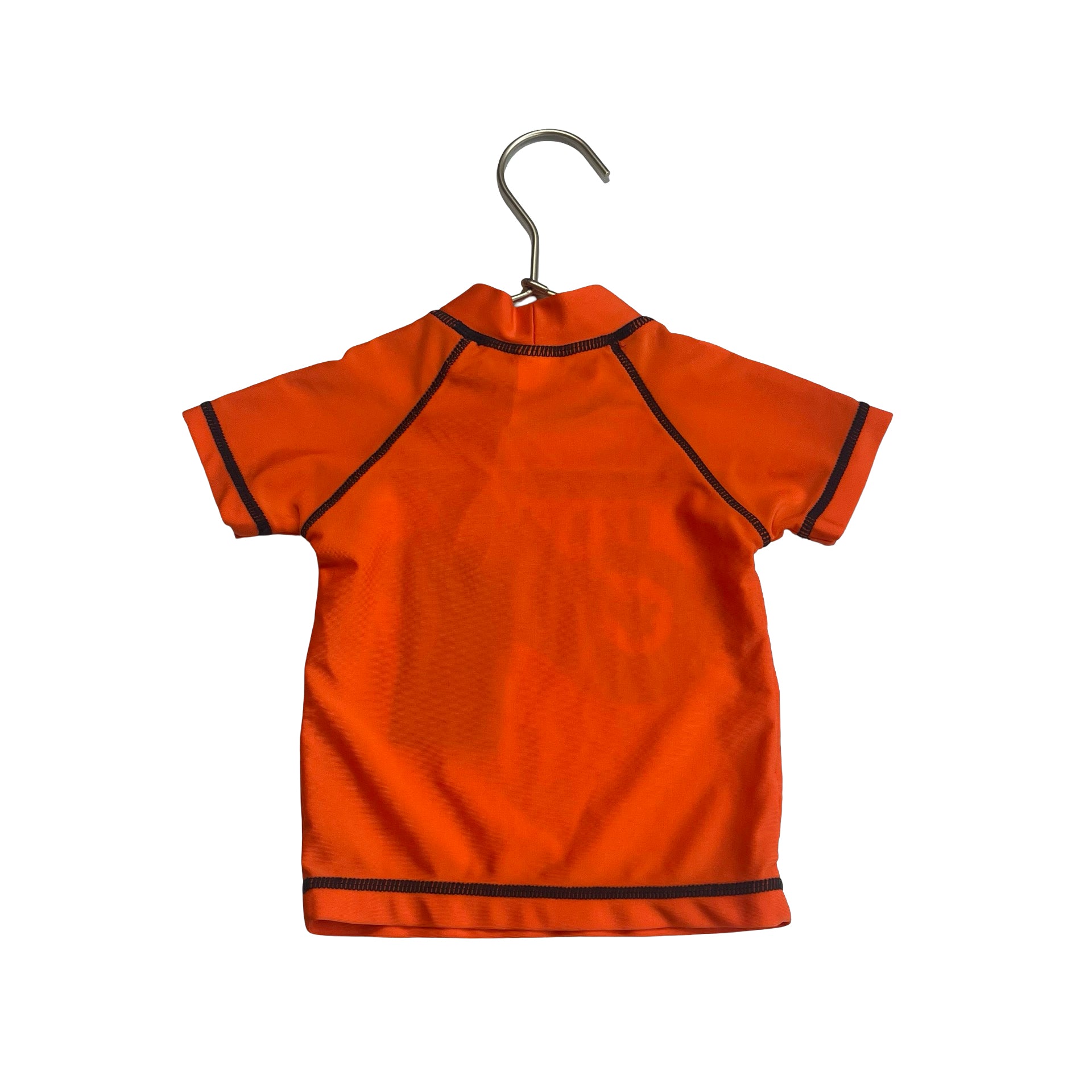 Carter's Neon Orange 'Gecko Beach' Rash Guard - Size 12 Mo