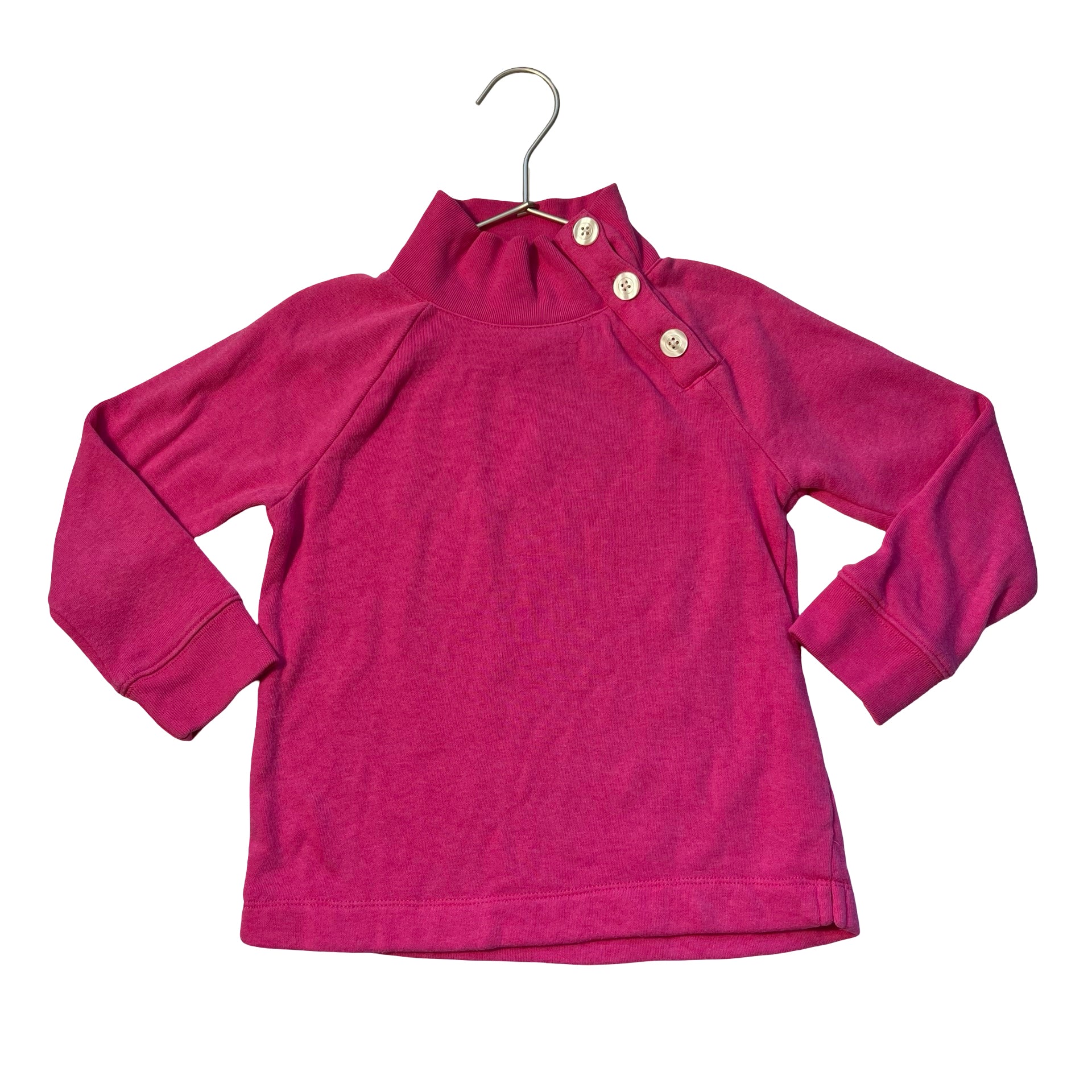 Crewcuts Pink Mock-Neck Sweatshirt - Size 4-5