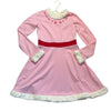 Hanna Andersson x Elf Pink & Ivory Faux Fur Trim Dress - Size 10