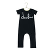 Rags Dark Gray 'Duh' One-Piece - Size 12-18 Mo