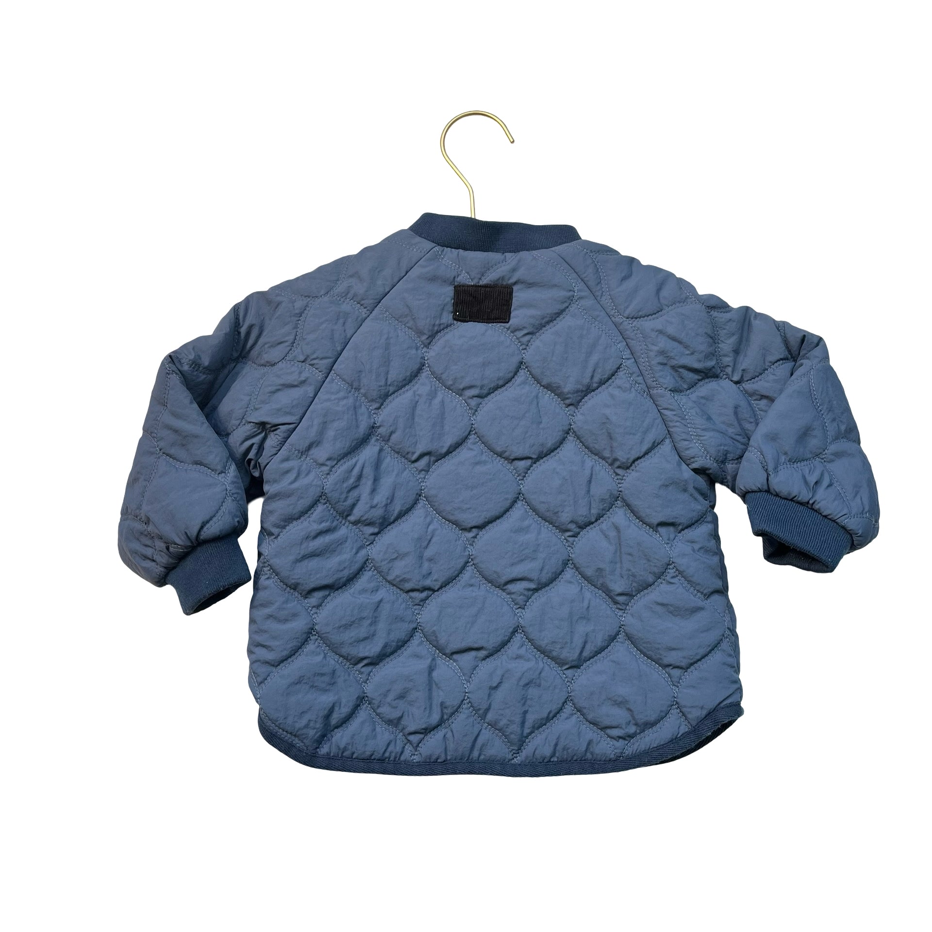 Zara Blue Quilted Jacket - Size 2