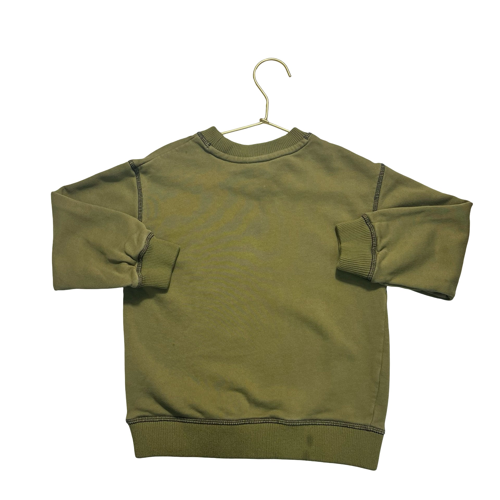 H&M Olive Green Sweatshirt - Size 5T-6