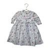 Janie and Jack Light Blue & Red Floral Dress - Size 18-24 Mo