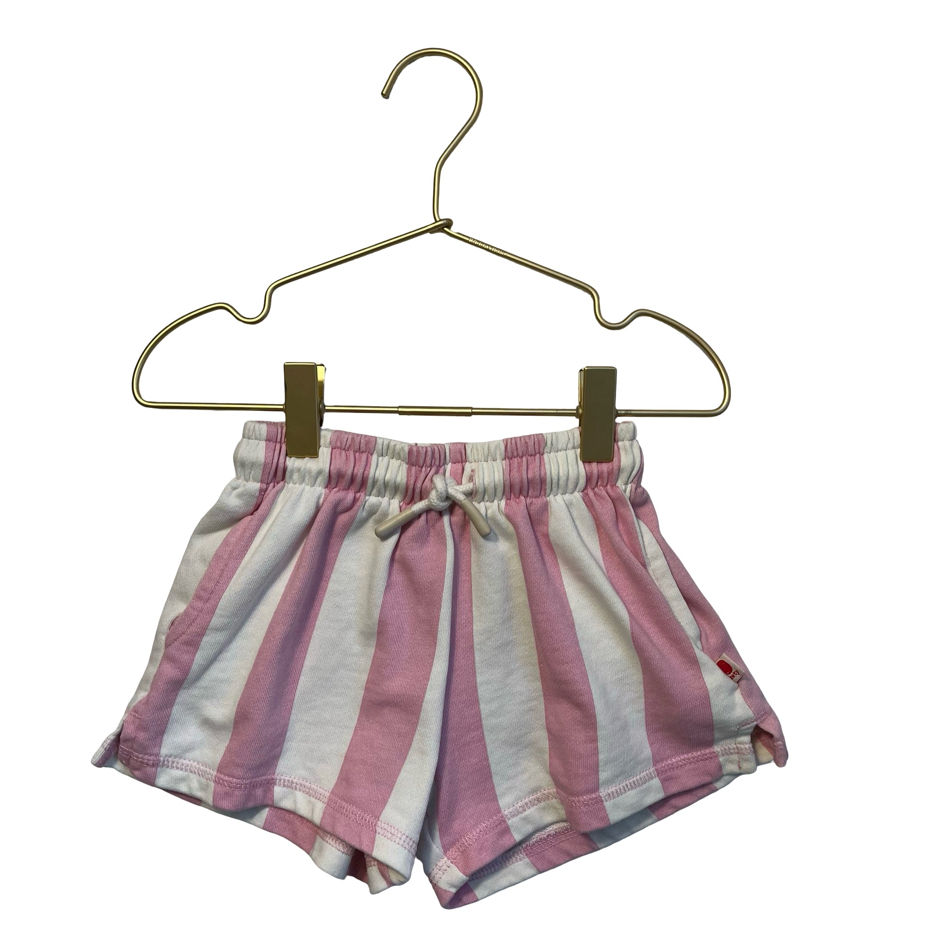 Zara Pink & Ivory Striped Shorts - Size 4