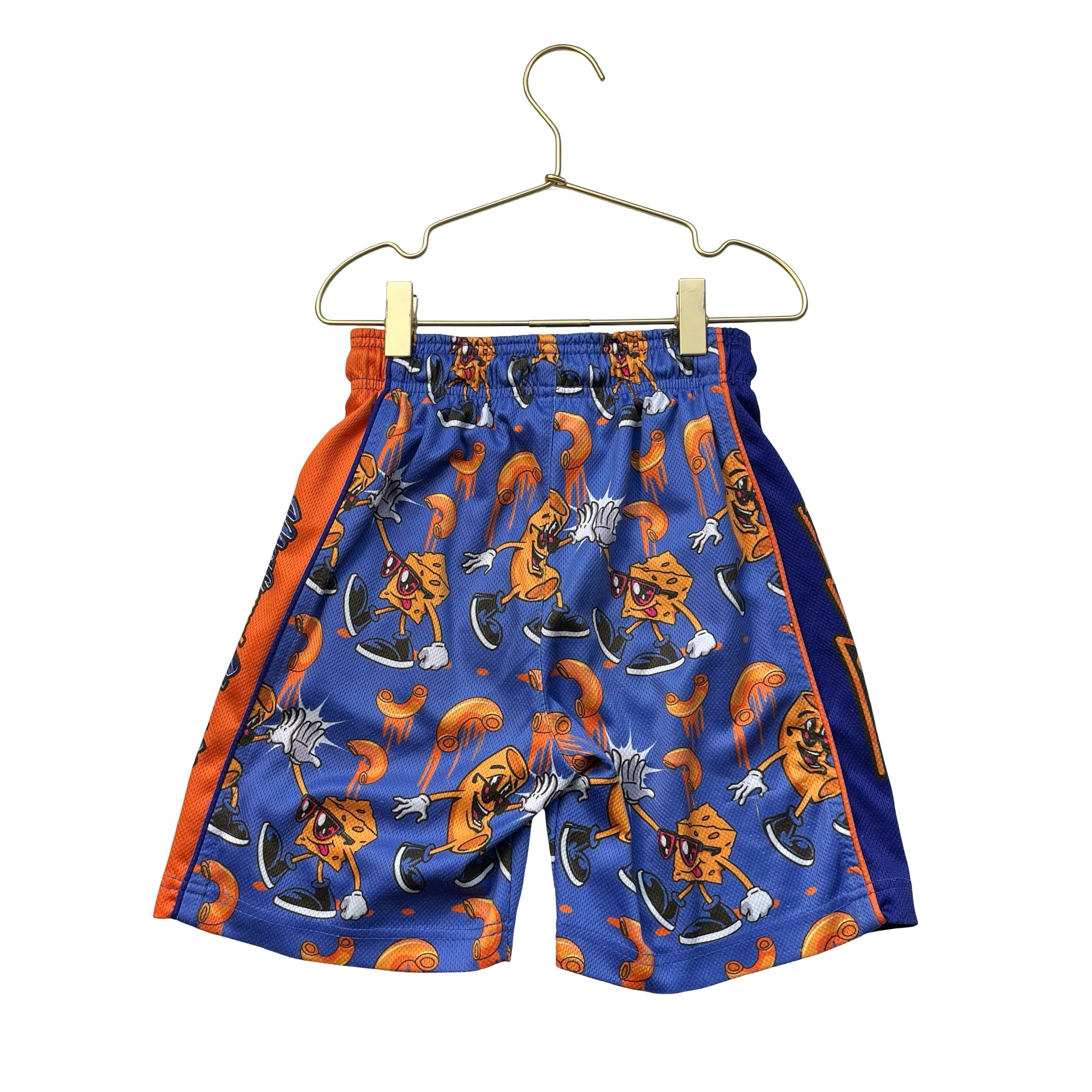 Flow Society Purple & Orange 'Mac and Cheese' Athletic Shorts - Size Youth S 6-7