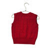 Polo Ralph Lauren Red Cable-Knit Cotton Sweater Vest - Size 3