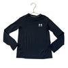 Under Armour Fitted Black Base Layer Shirt - Size YXS 7