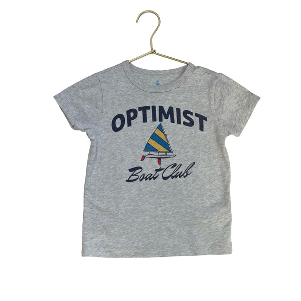 Crewcuts Gray 'Optimist Boat Club' Tee - Size XXS 2-3