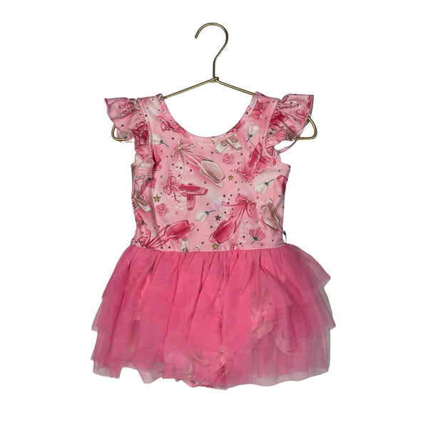 Caden Lane Pink Pointe Shoe Tulle Dress with Tag - Size 3