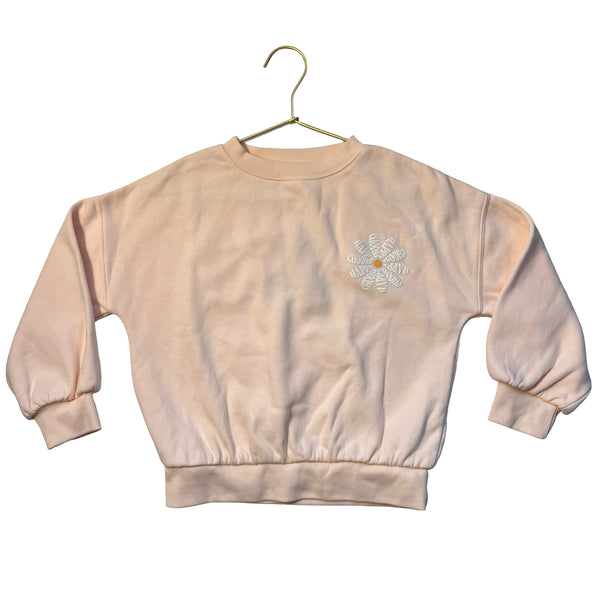 M&S Peach 'Choose Happy' Flower Sweatshirt - Size 6X US