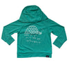 Patagonia Green Hooded Athletic Igloo 'Snow Day' Shirt - Size 2T