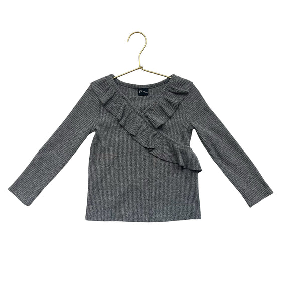 Art Class Gray V-Neck Top - Size 4T