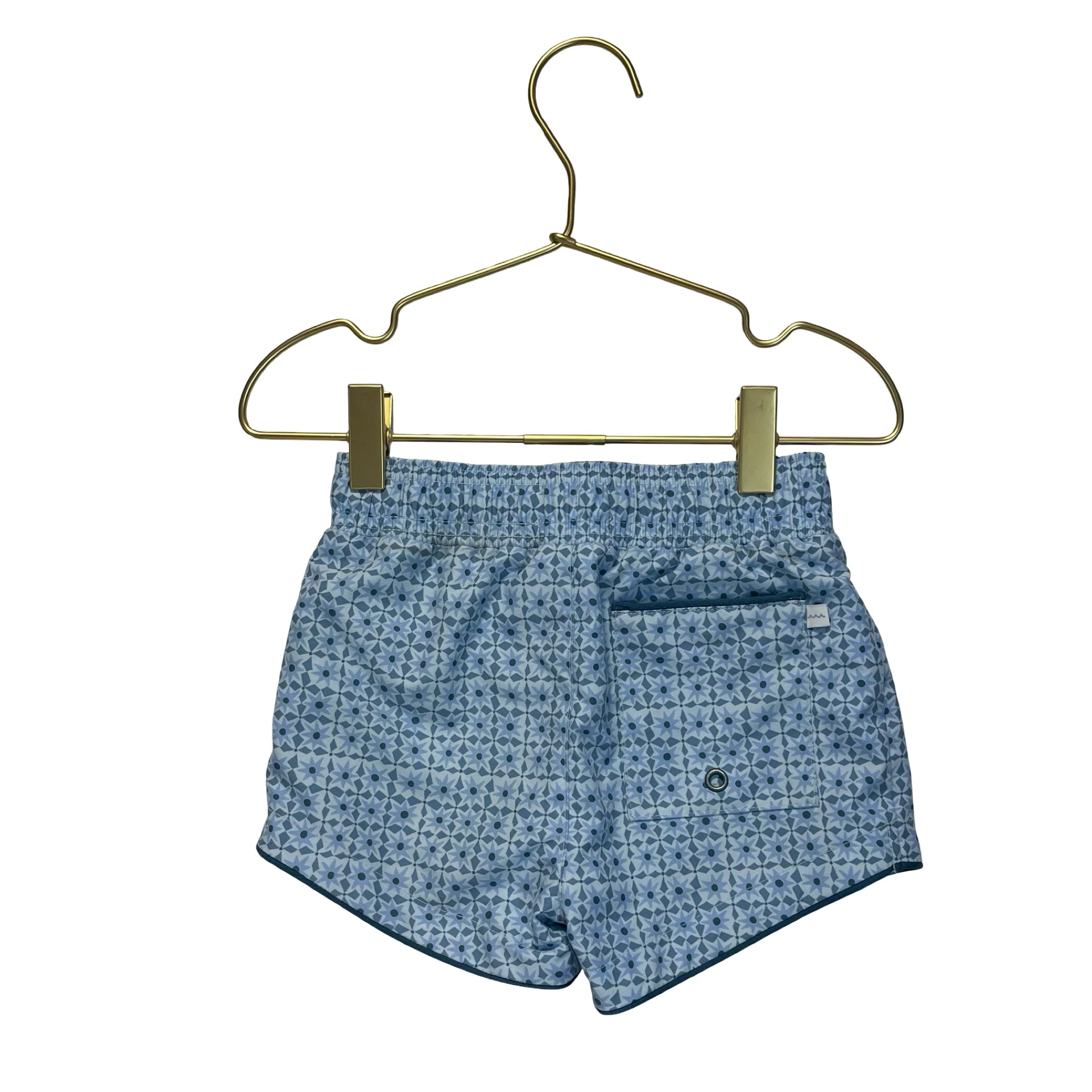 Minnow Blue Pattern Swim Suit - Size 3-4Y