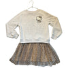 H&M x Sanrio Hello Kitty Sweatshirt & Leopard Tulle Dress - Size 8-10