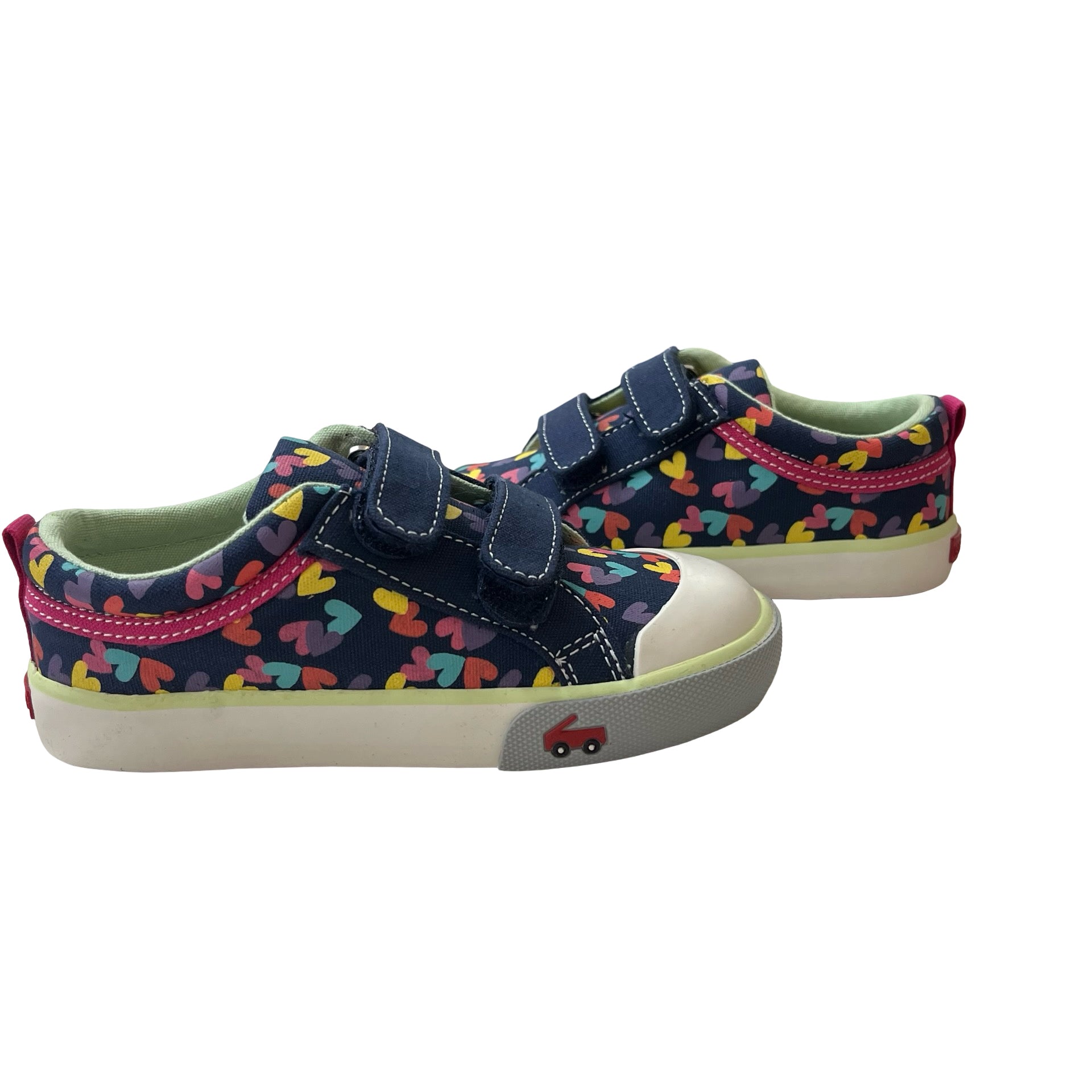 See Kai Run Robyn Navy Heart Sneakers New in Box - Size 11