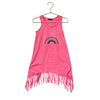 Pixie Lane Pink 'Somewhere' Rainbow Fringe Cover-Up - Size 5