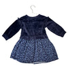 Baby Gap Navy Animal Pattern & Velour Dress - Size 4