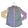 Polo Ralph Lauren Multi-Color Striped Colorblock Button Down Shirt - Size 7
