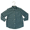 Vineyard Vines Blue, Green, Navy Plaid Button Down 'Whale Shirt' - Size 2T